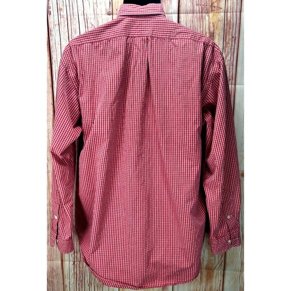 Ralph Lauren Blake Red Check Dress Shirt Large - Picture 2 of 5